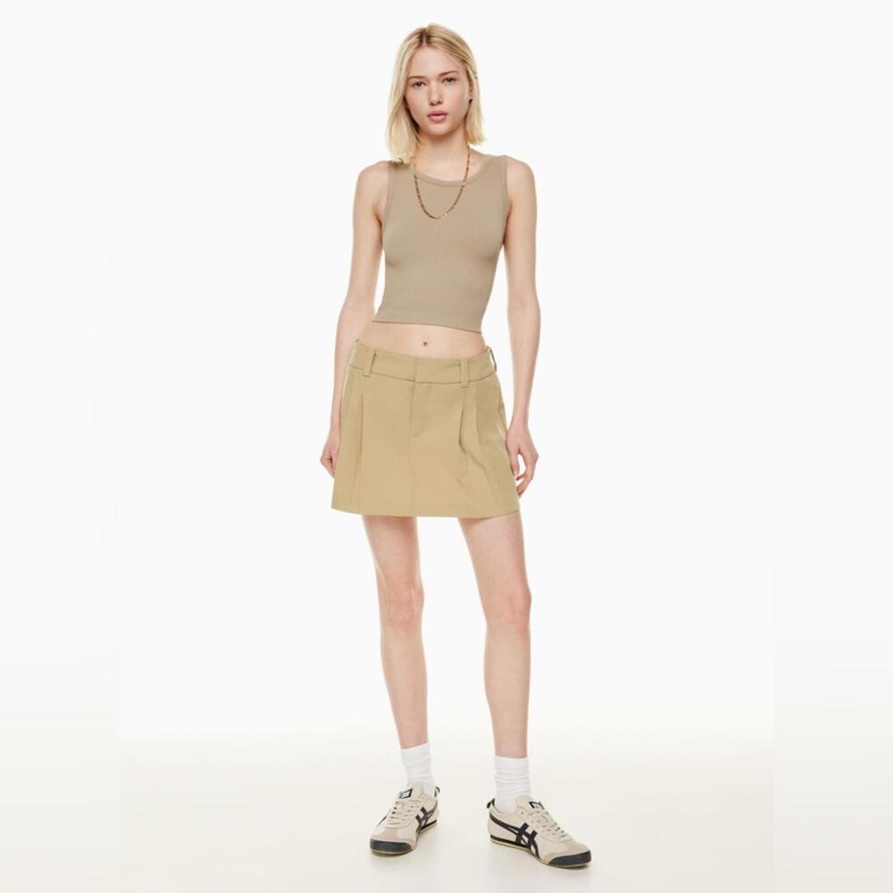 Aritzia Sunday Best Rider Micro Skirt - 8 - Tan